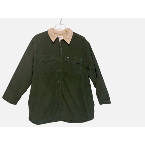 Wrangler Corduroy Jacket 2X Sherpa Lined Western Ranch Chore Barn Utility - Picture 1 of 10